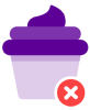 no fatty food icon